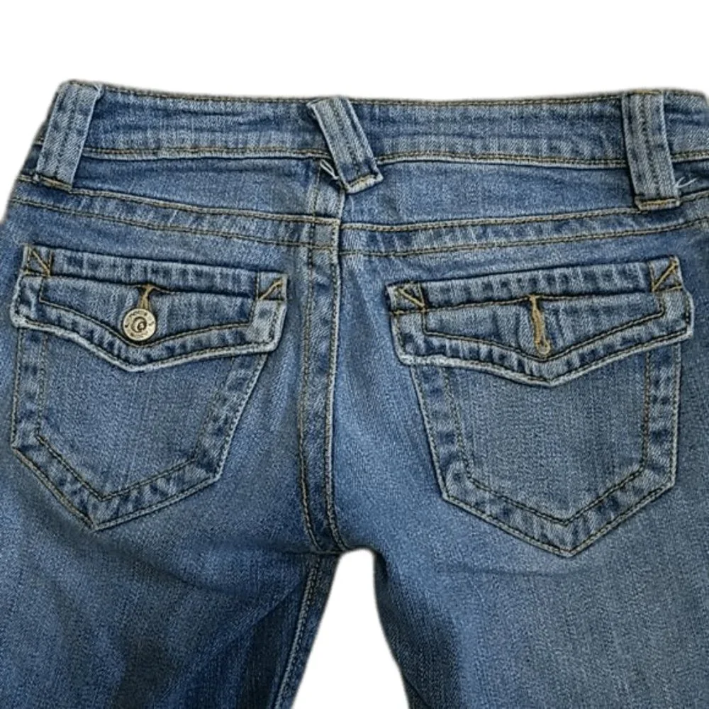 Nollie Long Denim Blue Jean Shorts 12